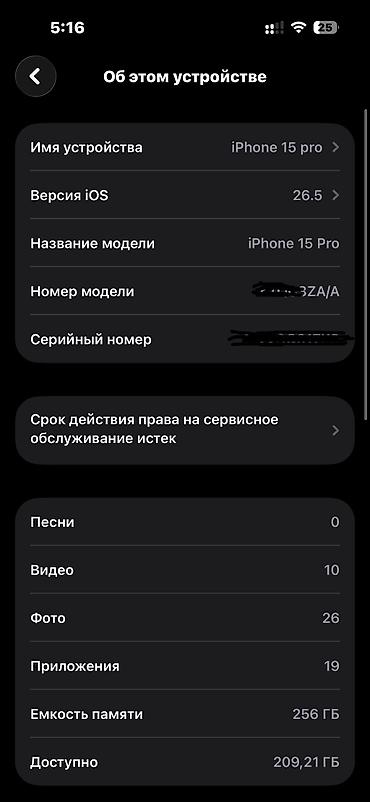 iphone 5 plus: IPhone 15 Pro, Б/у, 256 ГБ, Blue Titanium, Чехол, Коробка, 86 % — 10