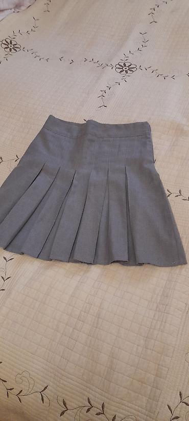 uniform: Boz rəngdə plisse ətək - Rəng: açıq/orta boz - Dizayn: tam dairəvi — 1