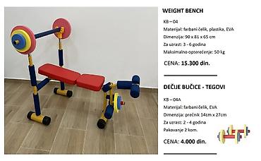 Rekviziti za vežbanje: BENČ KLUPA ZA DECU (do 6 god.) – DEČJE SPRAVE ZA VEŽBANJE Weight — 1