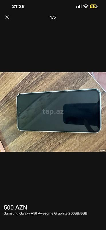 video regstrator: Samsung Galaxy A56, 256 GB — 1