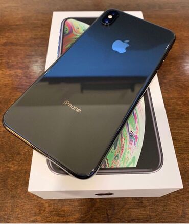 Apple iPhone: IPhone X, 256 GB, Jet Black, Simsiz şarj, Face ID, Sənədlərlə