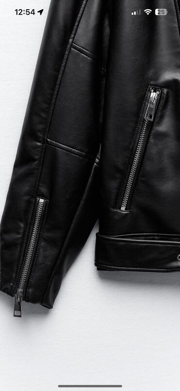 длинные куртки бишкек: Кожаная куртка, Косуха, Оверсайз, M (EU 38), One size
