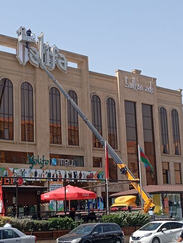 Tikinti texnikasının icarəsi: Avtokran-səbət (avtokran qaldırıcı səbət) ilə yüksəkdə görülən işlər — 5