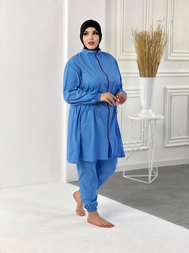 мед одежда: Буркини, цвет - Синий, XL (EU 42), 2XL (EU 44), 3XL (EU 46)