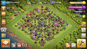 Clash of clans hesabi 13 bb 5 seviye 1kupa sekil kohnedi deye 1500 du