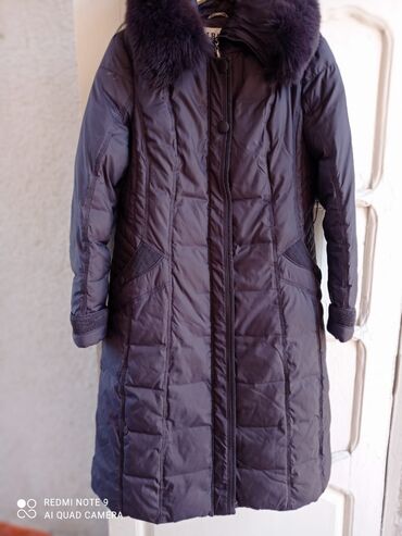 Пальто: Пальто, Зима, Длинная модель, В клетку, 6XL (EU 52)
