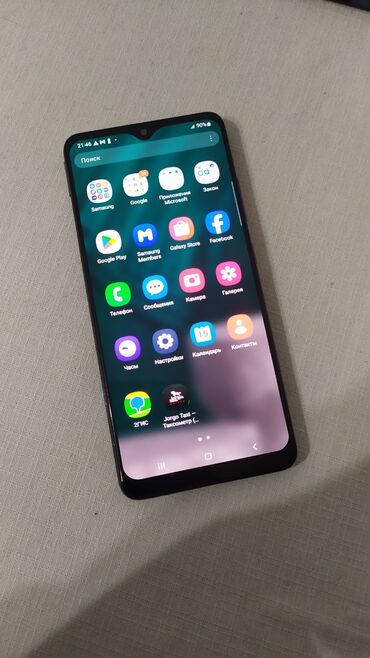 2000 сом телефон: Samsung Galaxy A32, Колдонулган, 64 ГБ, түсү - Боз, 2 SIM