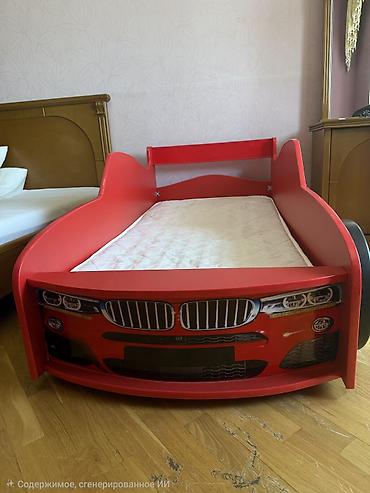 Uşaq maşın çarpayısı – qırmızı rəngdə, idman avtomobili dizaynı - lalafo.az -da Uşaq maşın çarpayısı – qırmızı rəngdə, idman avtomobili dizaynı -