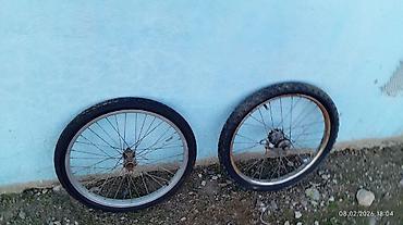 Velosiped ehtiyyat hissələri: Velosiped təkər dəsti - Ölçü: təxmini 20" (şin-lə birgə) - Komplekt — 3