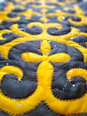 Панно: Объемные шелковые стеганные панно. старинный кыргызский орнамент — 7