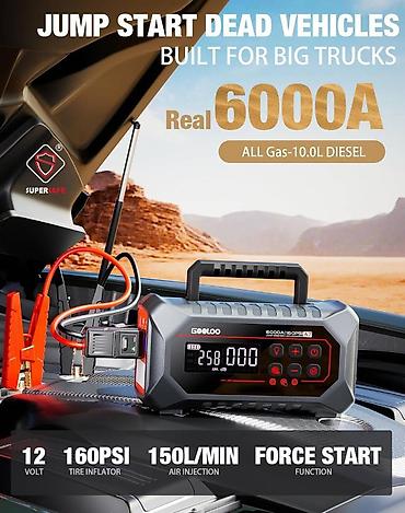 motor atv: GOOLOO A7 12-in-1 Jump Starter + Hava Kompressoru Brend: GOOLOO — 2
