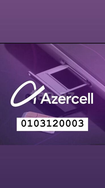 SİM-kartlar: Nömrə: ( 010 ) ( 3120003 ), İşlənmiş