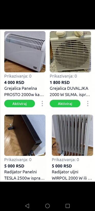 Kaloriferi: Grejalica ISKRA 2000w duvaljka ispravna. Ima i samo ventilator — 12