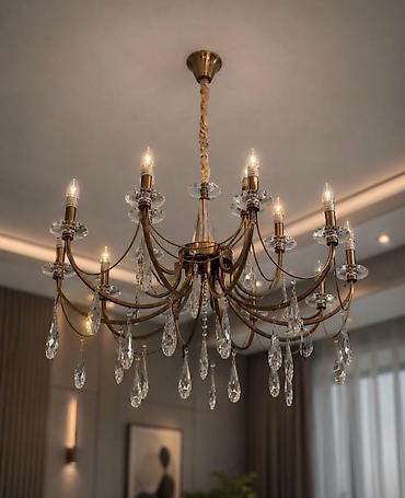 interyer: Çılçıraq, 6 lampa, Metal — 2