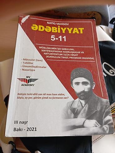 boş canta: Məhsul: “Ədəbiyyat 5–11” – Natiq Vahidov Nəşriyyat/marka: NV Academy — 1