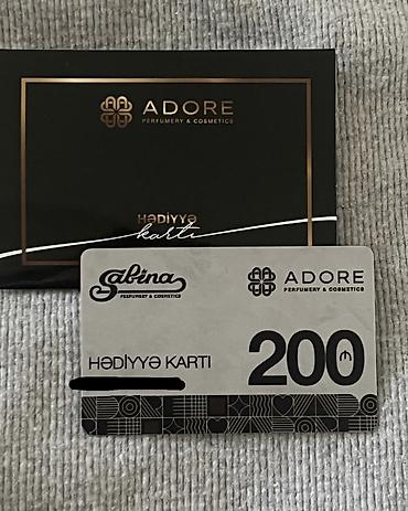 Adore və Sabina hədiyyə kartı endirimlə satılır 31.12.2026 tarixinə