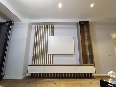 tv 43: Modern TV stendi və dekorativ panel sistemi - Dizayn: Minimalist və — 2