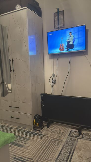 1 комнатная квартира на сутки в оше: 1 бөлмө, 34 кв. м, Малосемейка, 1 кабат, Эски ремонт