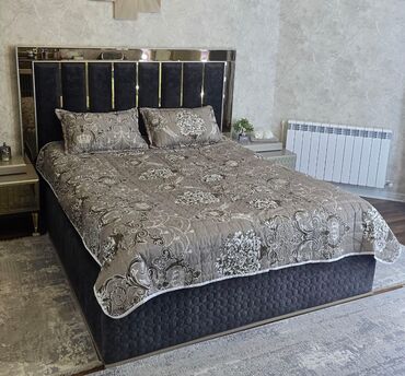 Örtüklər: Yataq üçün Yeni rəng - Göy Yataq örtüyü, Rayonlara çatdırılma — 10