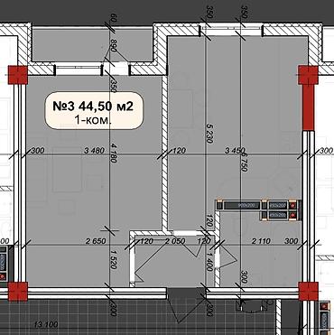 отдам дёшево: 1 комната, 45 м², Нижний Джал (Джал-23) Элитка, 6 этаж, ПСО (под самоотделку) — 2