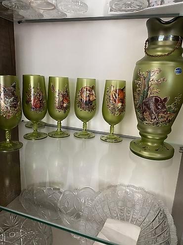 Qab-qacaq və mətbəx ləvazimatları: Bohemia Glass dəsti – Çexiya istehsalı - Material: orijinal Bohemia — 1