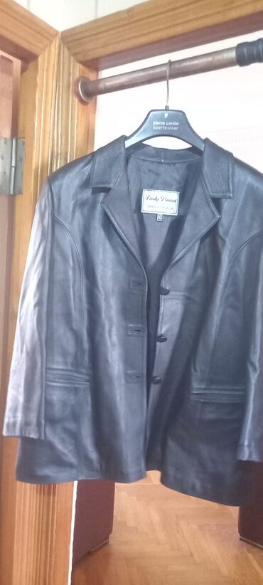 женские классические джинсы: Lady Diana markalı qadın dəri pencək - Material: təbii dəri - Rəng