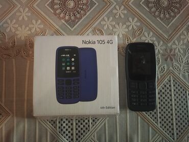 телефон fly включение: Nokia 105 4G, rəng - Göy, Düyməli