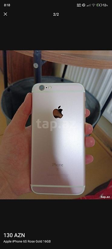 ayfon 6 s: IPhone 6s, 16 GB, Rose Gold, Barmaq izi — 2