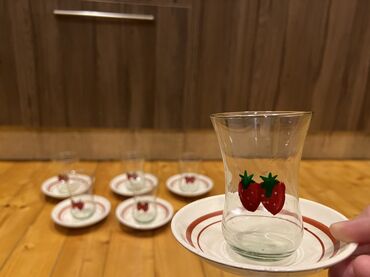 Çay dəstləri və servizlər: Çay dəsti, rəng - Ağ, Şüşə