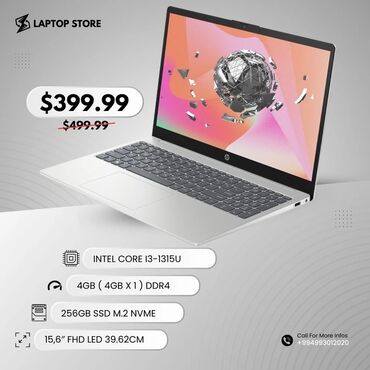 notebook ucuz qiymete: Yeni ASUS 15.6 ", Intel Core i3, 256 GB, Ünvandan götürmə, Pulsuz çatdırılma, Ödənişli çatdırılma