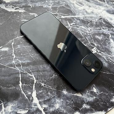 Apple iPhone: IPhone 13, Б/у, 128 ГБ, Midnight, Защитное стекло, Чехол, 91 % — 2