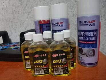 тормозной жидкости: Тормозной жидкость DOT3 хорошего качества и спрей для очистки