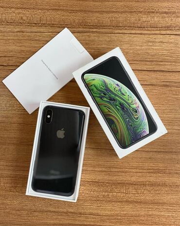Boşqablar: IPhone Xs Max, 256 GB, Jet Black, Zəmanət, Barmaq izi, Simsiz şarj
