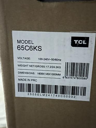 телевизор tcl 32: TCL 65C6KS — 65" QD‑Mini LED телевизор с Google TV Ключевые — 2