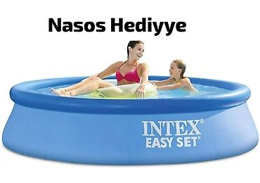 hovuzlar: Elektron Nasos Hediyye. Intex 3.05 × 0.76 m şişmə hovuz 🌊 Yay — 1