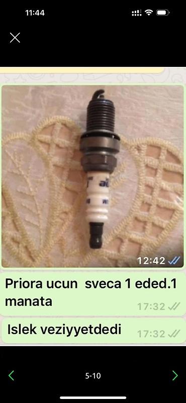 vaz disqileri: Avtomobil hissələri paketi - Lada Priora üçün şam (sveça) – 1 ədəd — 1