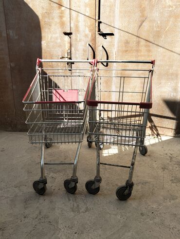 металлоискатель купить баку: Supermarket alış-veriş arabaları (2 ədəd) az islənmis ideal
