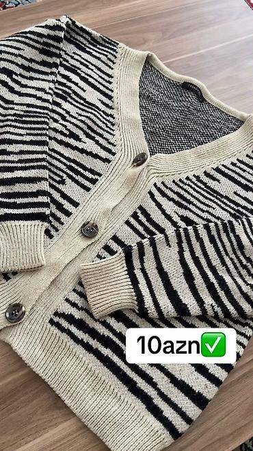 Kardiqanlar, jaketlər: Qadın geyimləri - Boz trikotaj 3-lü dəst: uzun kardiqan (ön ciblər — 15