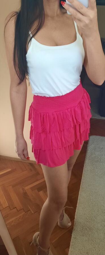 Skirts: S (EU 36), color - Pink