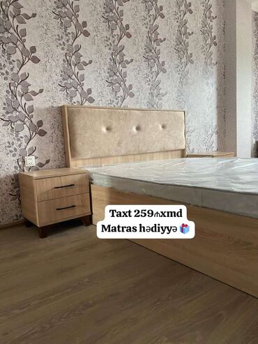 woodpecker mebel: Yeni, İkinəfərlik çarpayı, Matras ilə