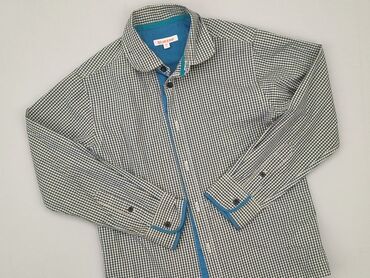 Shirts: Shirt 9 years, condition - Perfect, pattern - Cell, color - Multicolored