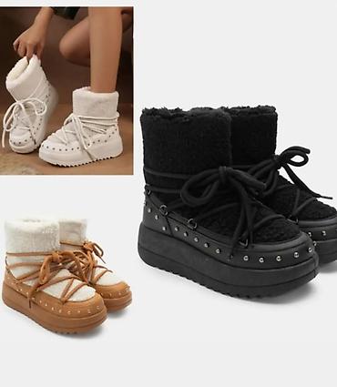 zara uggs: Ženske zimske čizme sa krznom i platformom Vel 36-41 - Model: tople — 1