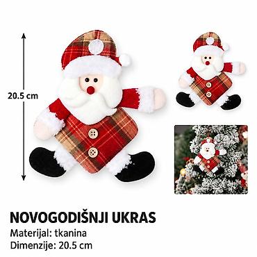 KMT Viseći ukras Deda Mraz od tkanine 2905248 - Brend: Kmt style -