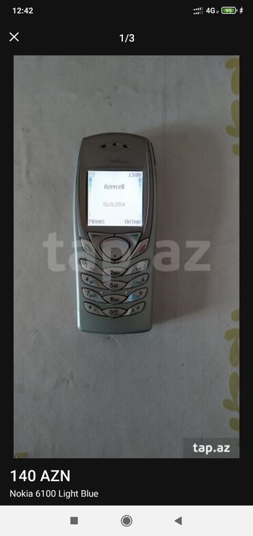 kontakt home 2 ci el telefonlar: Nokia E61, rəng - Gümüşü, Düyməli, Zəmanət