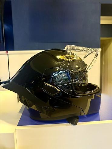 full face kask: Motorsiklet kaskı – tam üzlü, DVS (Dual Visor System) ikiqat vizorlu — 3