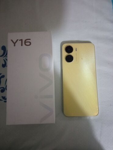 yevlax telefon: Vivo Y16, 32 GB, rəng - Narıncı, İki sim kartlı, Barmaq izi