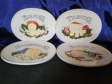 Kuhinjski setovi: Tanjiri za sireve iz 70,80ih.godina. Tanjiri nemacki za — 6