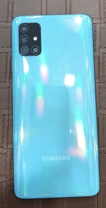 chekhol samsung j3: Samsung Galaxy A51, 64 ГБ, цвет - Голубой, Две SIM карты