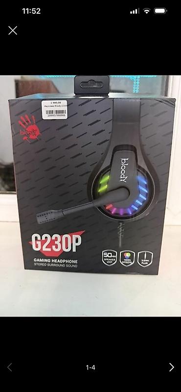 колонки с микрофоном для караоке: Продаётся Игровая гарнитура Bloody G230P Срочно новый идеальный цена — 1