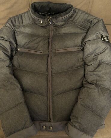 мужские кожаные куртки в баку: Куртка S (EU 36), цвет - Серый